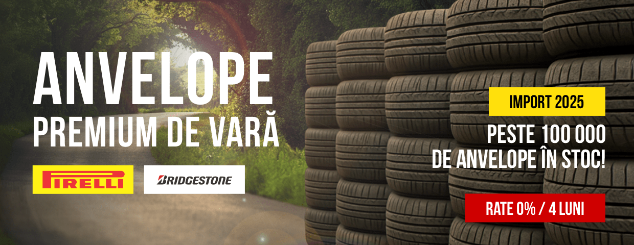 Sosire masivă de anvelope premium Bridgestone și Pirelli!